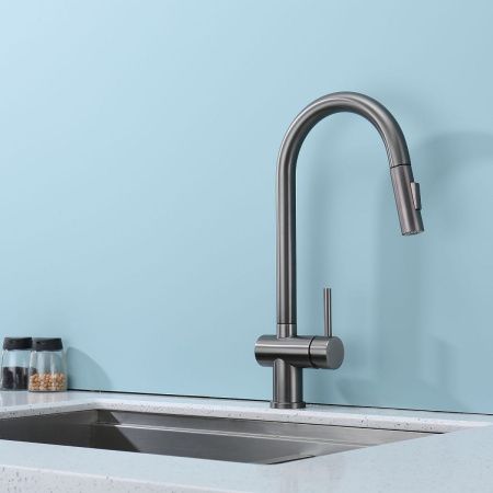 Смеситель для кухни Splenka S204 S204.49.09 на мойку серый