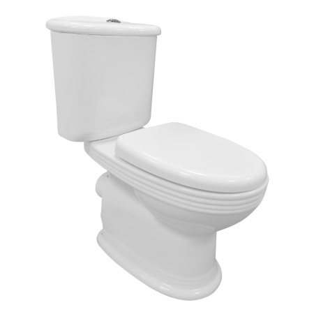 Унитаз-компакт напольный с бачком Azario BENTY AZ-237 белый с сиденьем микролифт каскадный смыв