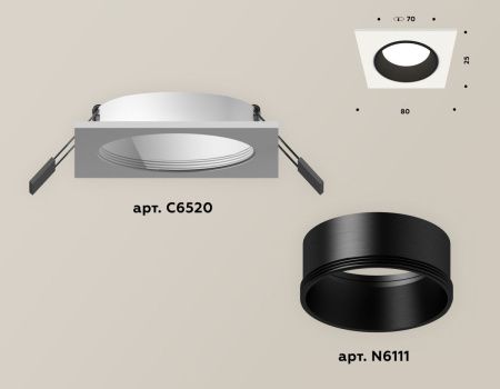 Светильник встраиваемый Ambrella Light Techno (Тецхно) XC6520002