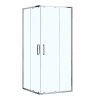Душевой уголок Loranto NEO CS-21809 100х90 стекло прозрачное профиль серебро без поддона