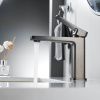 Смеситель Shevanik S9901T на раковину оружейная сталь