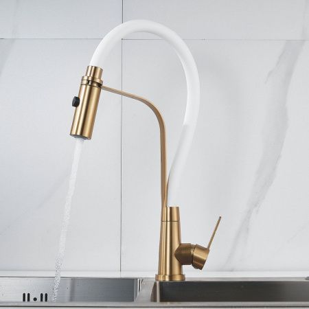 Смеситель для кухни Shevanik S943G-1 на мойку золото
