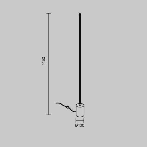 Светильник напольный Maytoni Flow MOD147FL-L20BK1 - фото 2