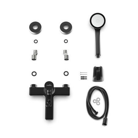 Смеситель для ванны Tokito KUDO TOK-KUD-1014 настенный черный