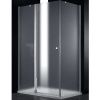 Душевой уголок Cezares ELENA ELENA-W-AH-1-100/90-P-Cr-L 100х90 стекло рифленое профиль хром без поддона