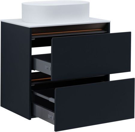 Тумба под раковину Allen Brau Activity 1.34011.AM 70х50 подвесная цвет черный