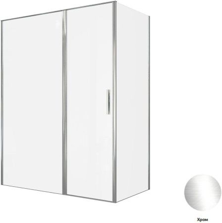 Душевой уголок Allen Brau Priority 3.31037.00 + 3.31040.00 160х80 стекло прозрачное профиль хром без поддона