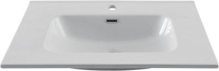 Раковина керамическая Aquanet Flat 00284027 70х50 полувстраиваемая цвет белый 1 отверстие под смеситель