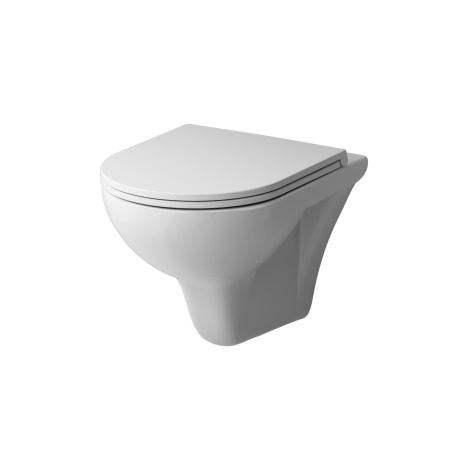 Унитаз подвесной Am.Pm Gem C901700SC белый с сиденьем микролифт безободковый каскадный смыв