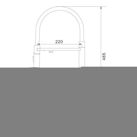 Смеситель для кухни Rose R358G на мойку золото