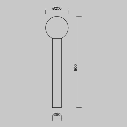 Светильник ландшафтный Maytoni Outdoor Bold O598FL-01B - фото 2