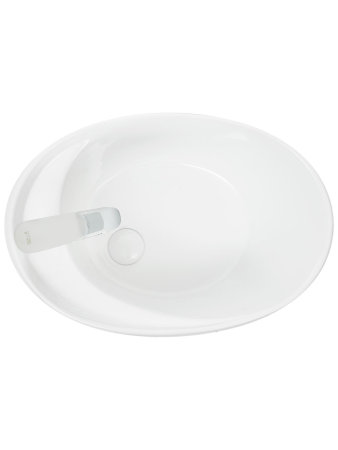 Раковина из сантехнического фаянса WeltWasser WW SK 10000004582 40 см накладная цвет белый 1 отверстие под смеситель