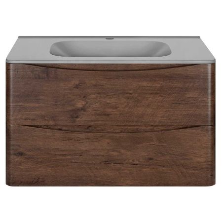 Тумба под раковину Vincea Paola VMC-2P800RW 80х50 подвесная цвет коричневый
