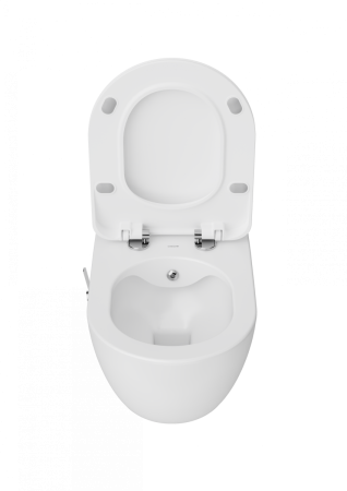 Чаша унитаза подвесная Creavit Free FE322-34CB00E-0002 цвет белый без сиденья душевой смыв