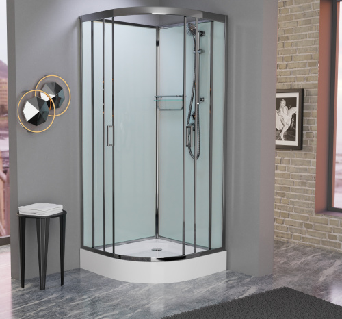 Душевая кабина Frank 158009 100х100 без крыши ориентация универсальная - фото 4