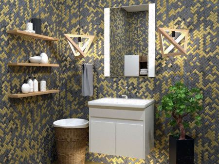 Тумба под раковину Stella Polar Фаворита SP-00000166 50х40 подвесная цвет белый