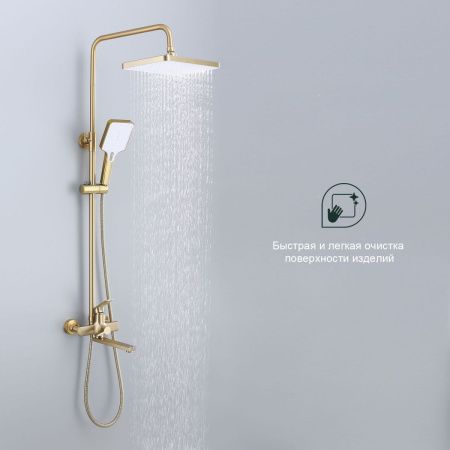 Душевая стойка Splenka S30.24.03 настенная цвет золото