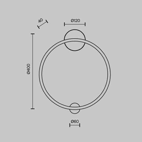 Бра Maytoni Halo MOD005WL-L24BSK - фото 2
