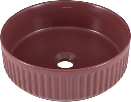 Раковина керамическая Allen Brau Fantasy 4.11032.BD 40х40 накладная цвет красный без отверстий под смеситель