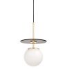 Светильник подвесной Lumina Deco Dalton (Далтон) LDP 7014-1 GD+BK