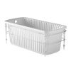 Ванна из искусственного камня Migliore OLIVIA CONSOLE 24327 175х80 отдельностоящая прямоугольная с ножками