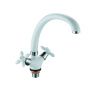 Смеситель для кухни D-Lin D153808-C на мойку белый