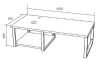 Столешница 1MarKa Grunge Loft Ц0000004100 120х60 накладная цвет коричневый