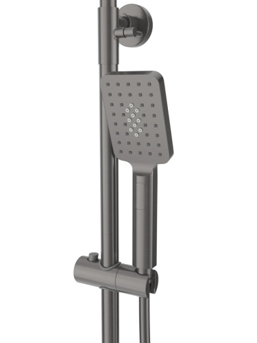 Душевая стойка Cezares SLIDER SLIDER-CVD-GM настенная цвет оружейная сталь - фото 4