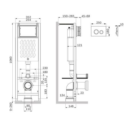 Инсталляция для унитаза Am.Pm ErgoFit I012711.0138