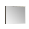 Зеркало-шкаф Vitra Core 66911 80х70 подвесной цвет черный