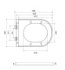 Крышка сиденье для унитаза Wonzon & Woghand WW-S2210-MG
