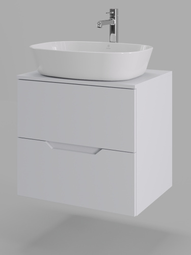 Тумба с раковиной Orange Line Li-60TuwMDF+B08-500W 60,5х46х70 - фото 2