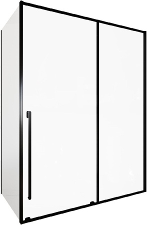 Душевой уголок Allen Brau Fantasy 3.11010.31 + 3.11014.31 160х100 стекло прозрачное профиль черный матовый без поддона