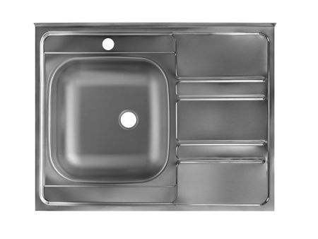 Кухонная мойка Ukinox Иннова IND800.600 ---6C 0L- 80х60 цвет нержавеющая сталь поверхность матовая