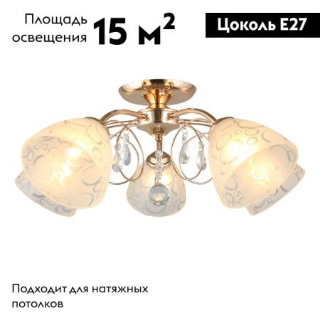 Люстра потолочная Omnilux Caldiero (Цалдиеро) OML-29007-05