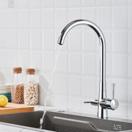 Смеситель для кухни Shevanik S428 на мойку хром