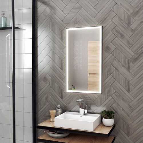 Зеркало с подсветкой Maretti UM144070P32EL 40х70 цвет черный - фото 5