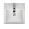 Раковина из сантехнического фарфора Bond Cube S02-420 40х40 накладная цвет белый 1 отверстие под смеситель