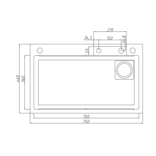 Кухонная мойка Savol S-SC003W 75х46 цвет белый поверхность матовая - фото 3