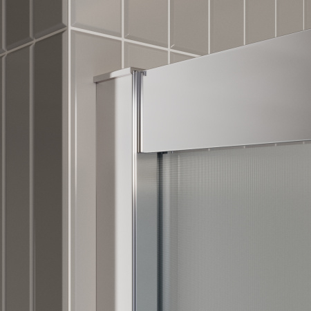 Душевая дверь BelBagno LUCE LUCE-BF-1-120-P-Cr 120х195 стекло рифленое профиль хром