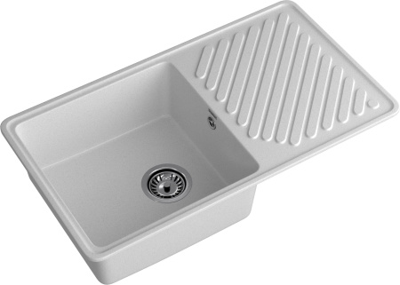 Кухонная мойка Granfest Quarz 53 серый 85х48 цвет серый поверхность матовая