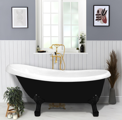 Ванна акриловая Cerutti SPA CT9975 157х77 отдельностоящая овальная - фото 2