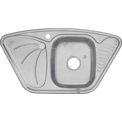 Кухонная мойка Melana 222 A t (*7) 95x50 цвет хром - фото 3