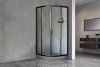 Душевой уголок Royal Bath HKD RB100HKD-T-BL 100х100 стекло прозрачное профиль черный без поддона