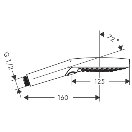 Душевая лейка Hansgrohe Raindance Select 26531000 цвет хром