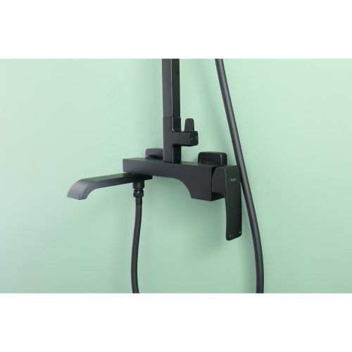 Душевая стойка Raglo R02.24.06 настенная цвет черный - фото 5