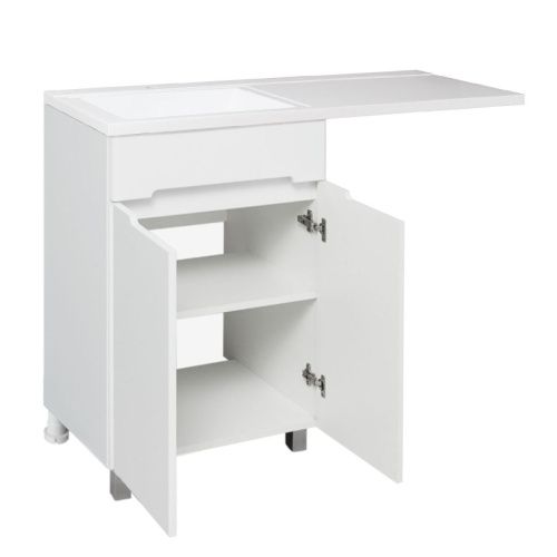 Тумба под раковину Runo Парма 00-00004160 60х50 напольная цвет белый - фото 3