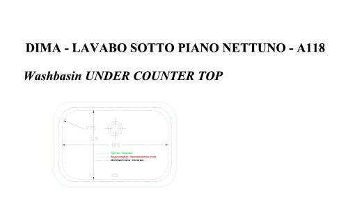 Раковина керамическая Hidra Lavabi A118/001 55х40 встраиваемая цвет белый глянцевый без отверстий под смеситель - фото 3