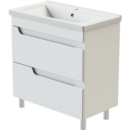 Тумба с раковиной Orange TOPLINE-Milano TMR100+RA 100х50 цвет белый