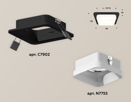 Светильник встраиваемый Ambrella Light Techno (Тецхно) XC7902013